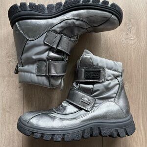 Naturino Girls rain snow silver Boots